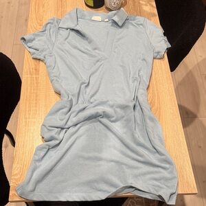 Aritzia Light Blue Polo Dress